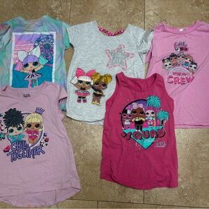 L.O.L. Surprise! Girls' size 6 Shirt lot (5 tops)